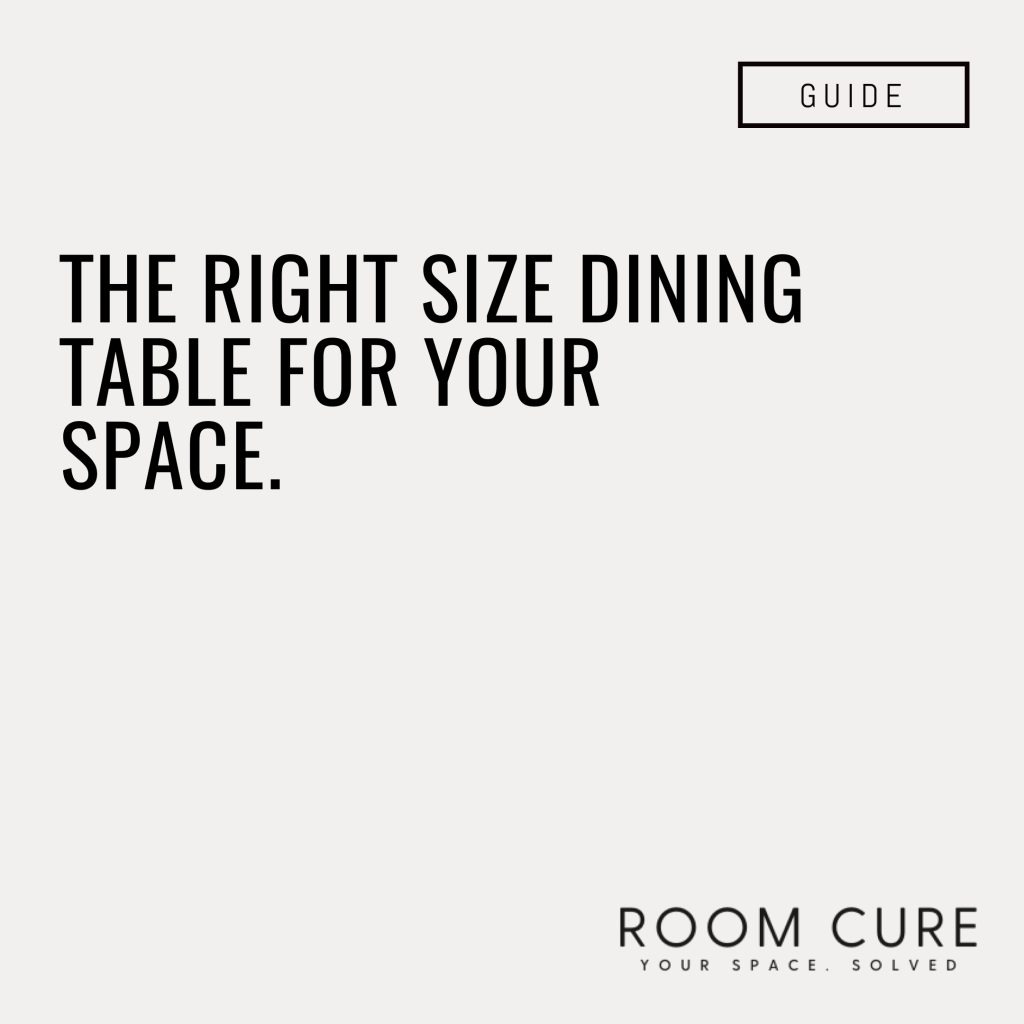 roomcure dining table size guide, best alternative to havenly.